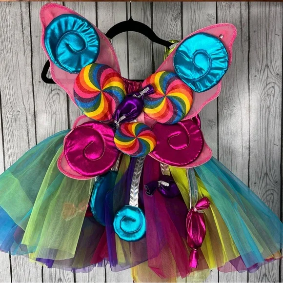 Chasing Fireflies Candy Fairy Costume - Pink, Green, Blue - Picture 2 of 8